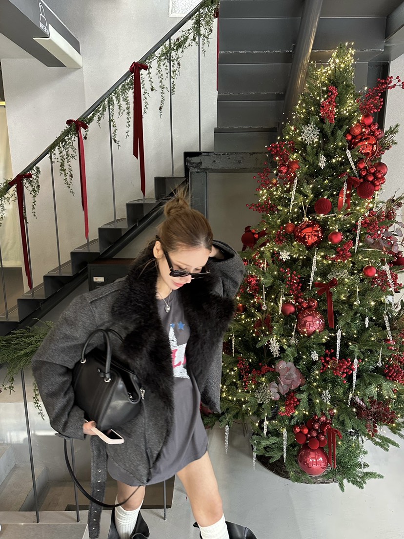 ZEROZERO東大門㊣代購女士新品推薦休閑時尚夾克人字紋皮草ZEROZERO夾克