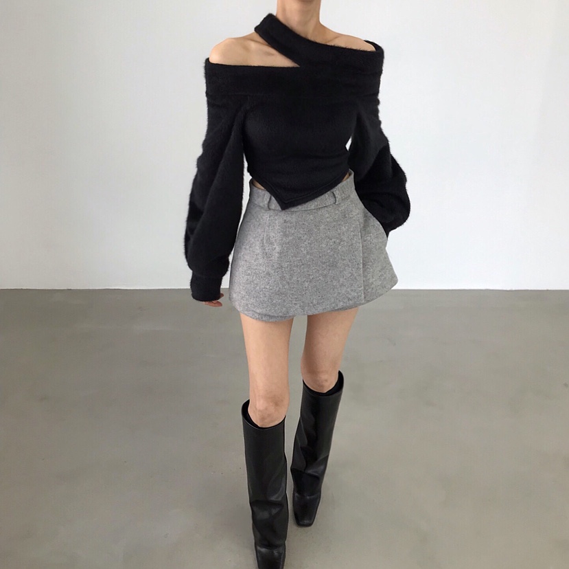 2TWO MOON韓國代購㊣女裝新品25秋冬真品職業熱賣時尚針織衫2TWO MOON針織衫