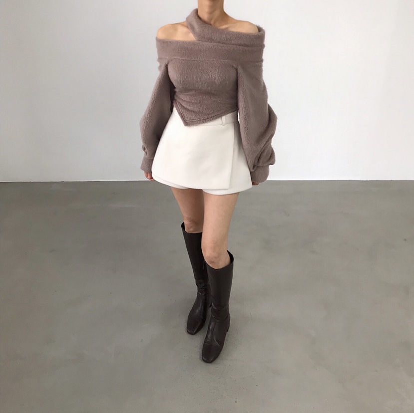 2TWO MOON韓國代購㊣女裝新品25秋冬真品職業熱賣時尚針織衫2TWO MOON針織衫