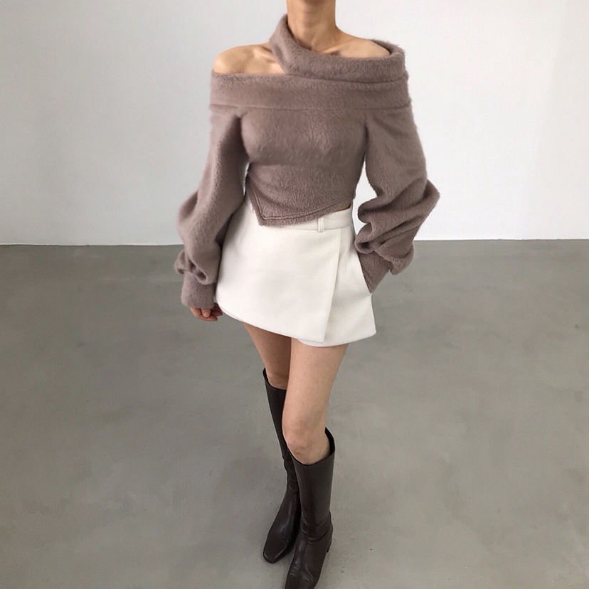 2TWO MOON韓國代購㊣女裝新品25秋冬真品職業熱賣時尚針織衫2TWO MOON針織衫