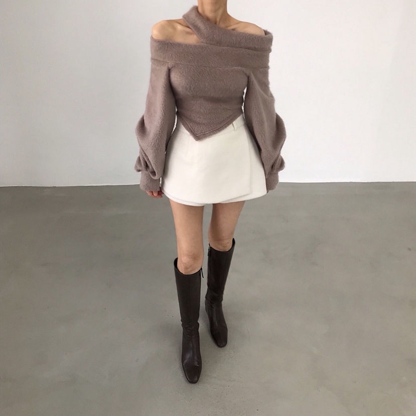 2TWO MOON韓國代購㊣女裝新品25秋冬真品職業熱賣時尚針織衫2TWO MOON針織衫