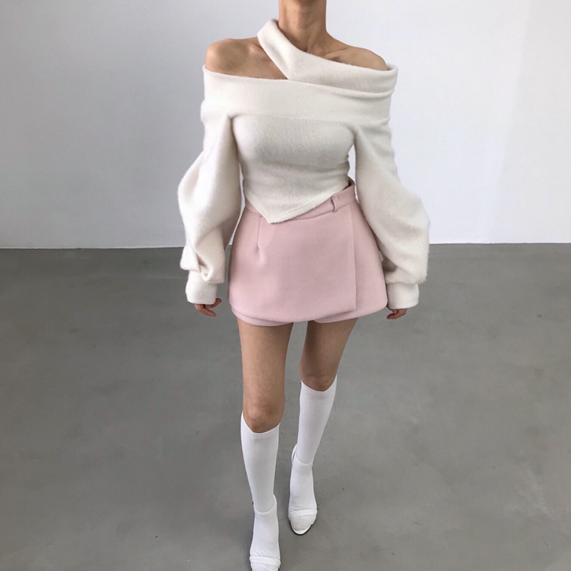 2TWO MOON韓國代購㊣女裝新品25秋冬真品職業熱賣時尚針織衫2TWO MOON針織衫