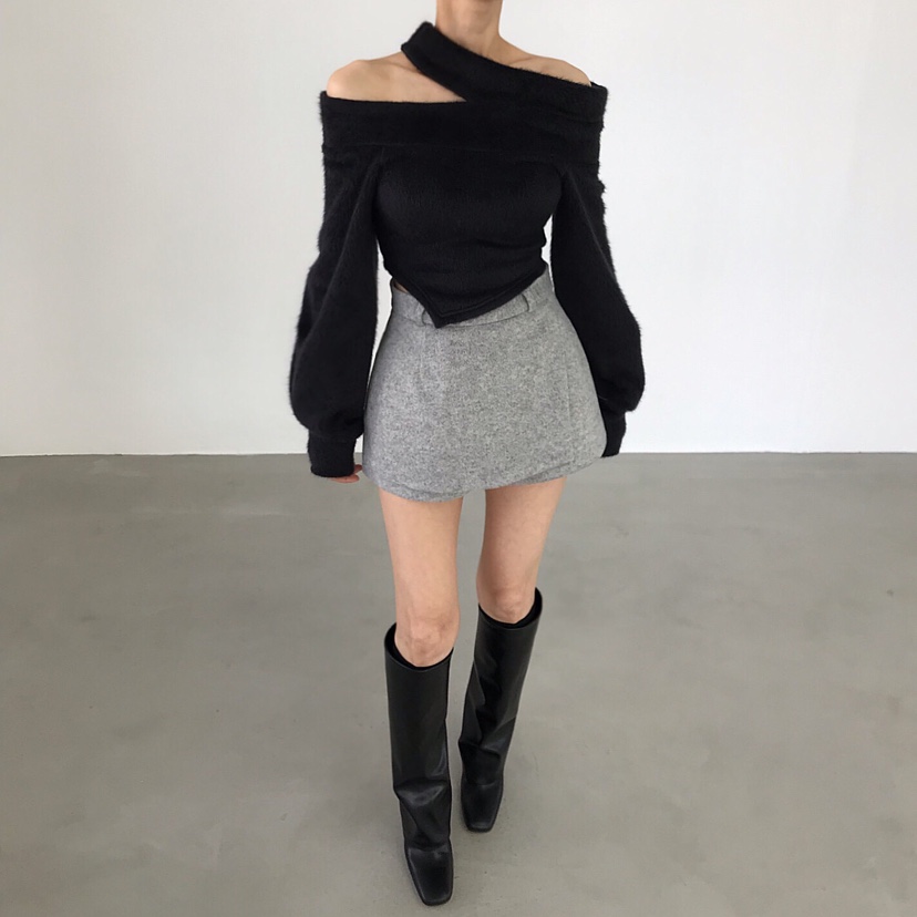 2TWO MOON韓國代購㊣女裝新品25秋冬真品職業熱賣時尚針織衫2TWO MOON針織衫圖色2