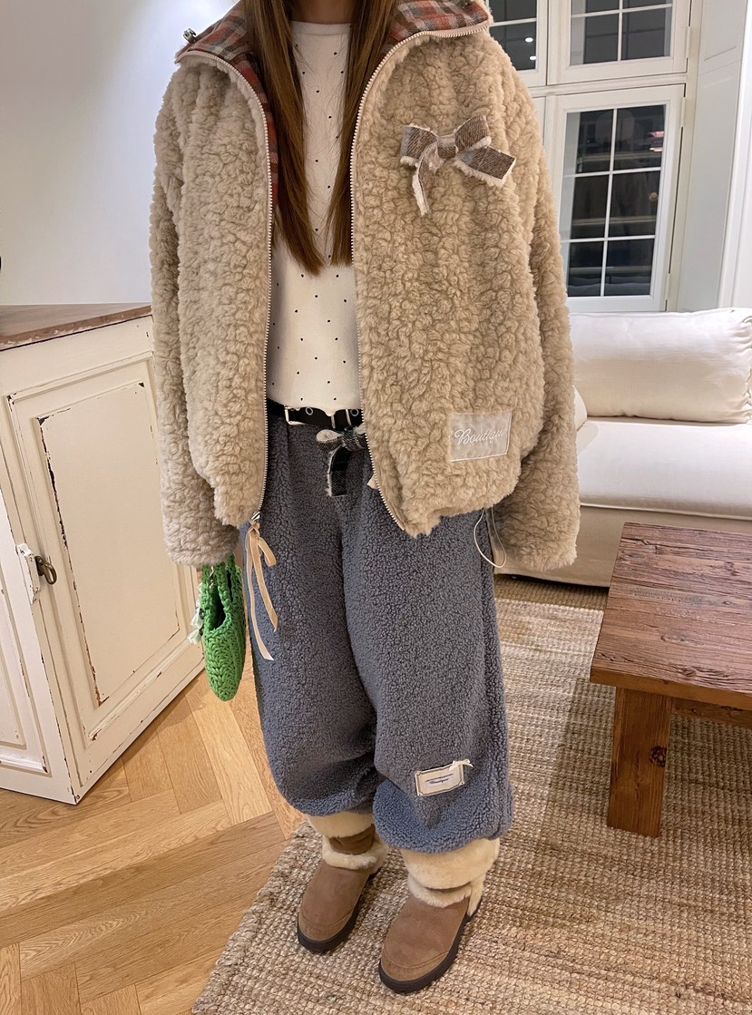 BOUTIQUE-L韓國直郵㊣女士新款職業推薦真品25秋冬夾克兩面穿BOUTIQUE-L夾克