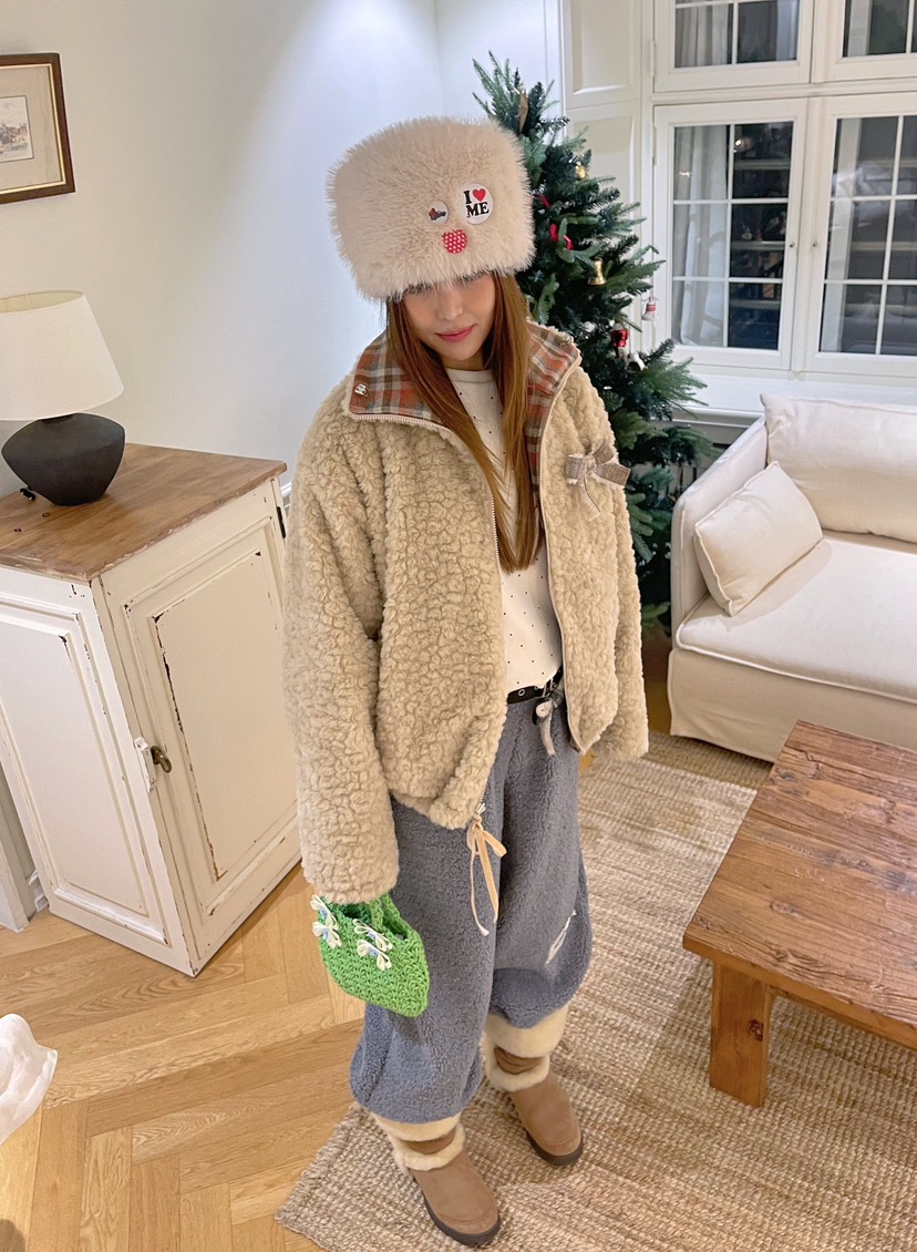 BOUTIQUE-L韓國直郵㊣女士新款職業推薦真品25秋冬夾克兩面穿BOUTIQUE-L夾克