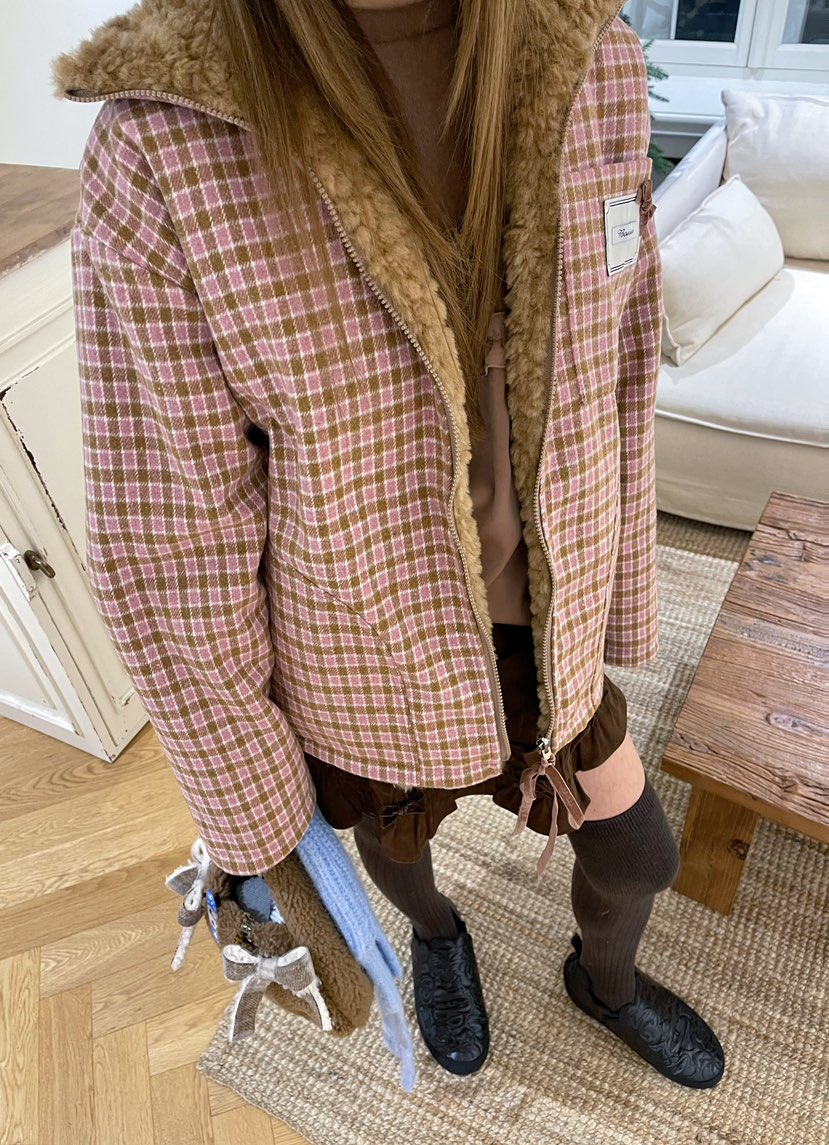 BOUTIQUE-L韓國直郵㊣女士新款職業推薦真品25秋冬夾克兩面穿BOUTIQUE-L夾克