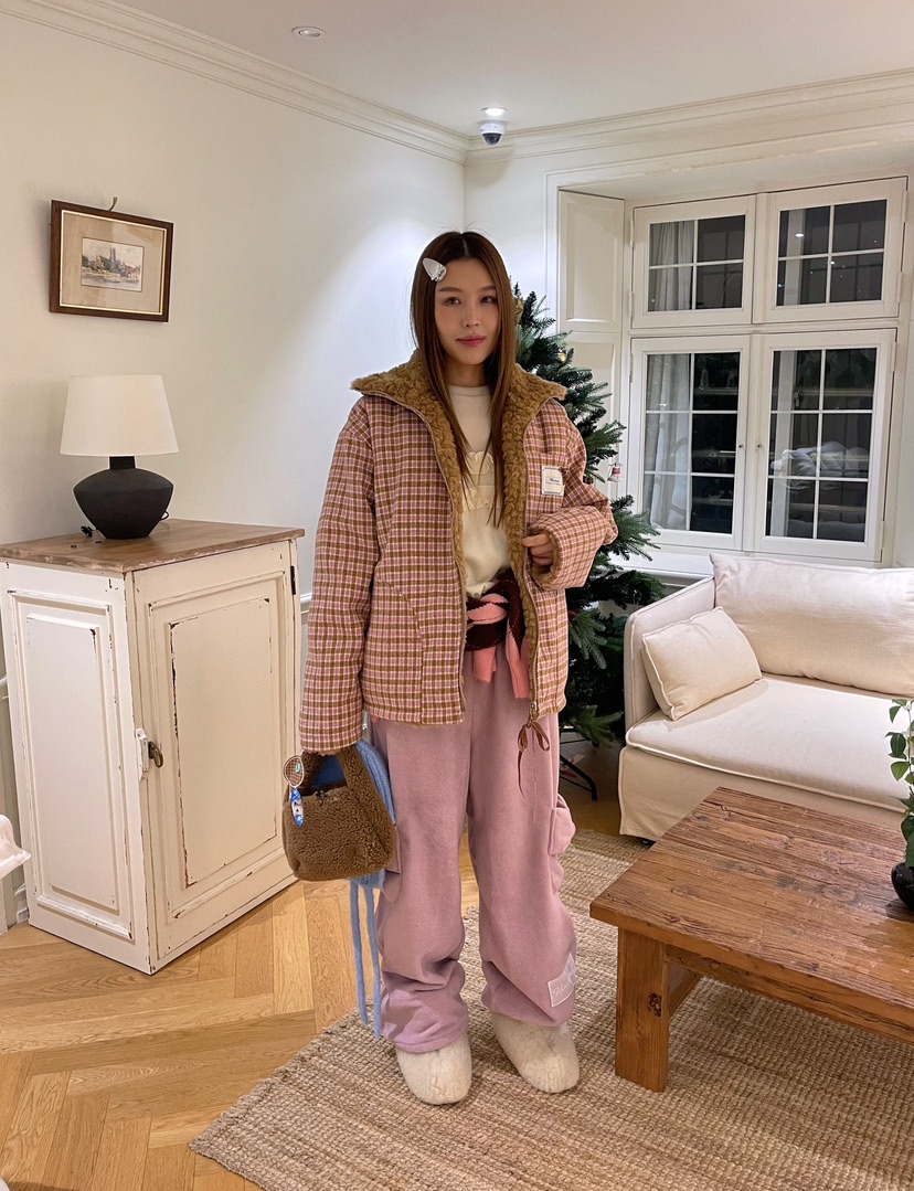 BOUTIQUE-L韓國直郵㊣女士新款職業推薦真品25秋冬夾克兩面穿BOUTIQUE-L夾克