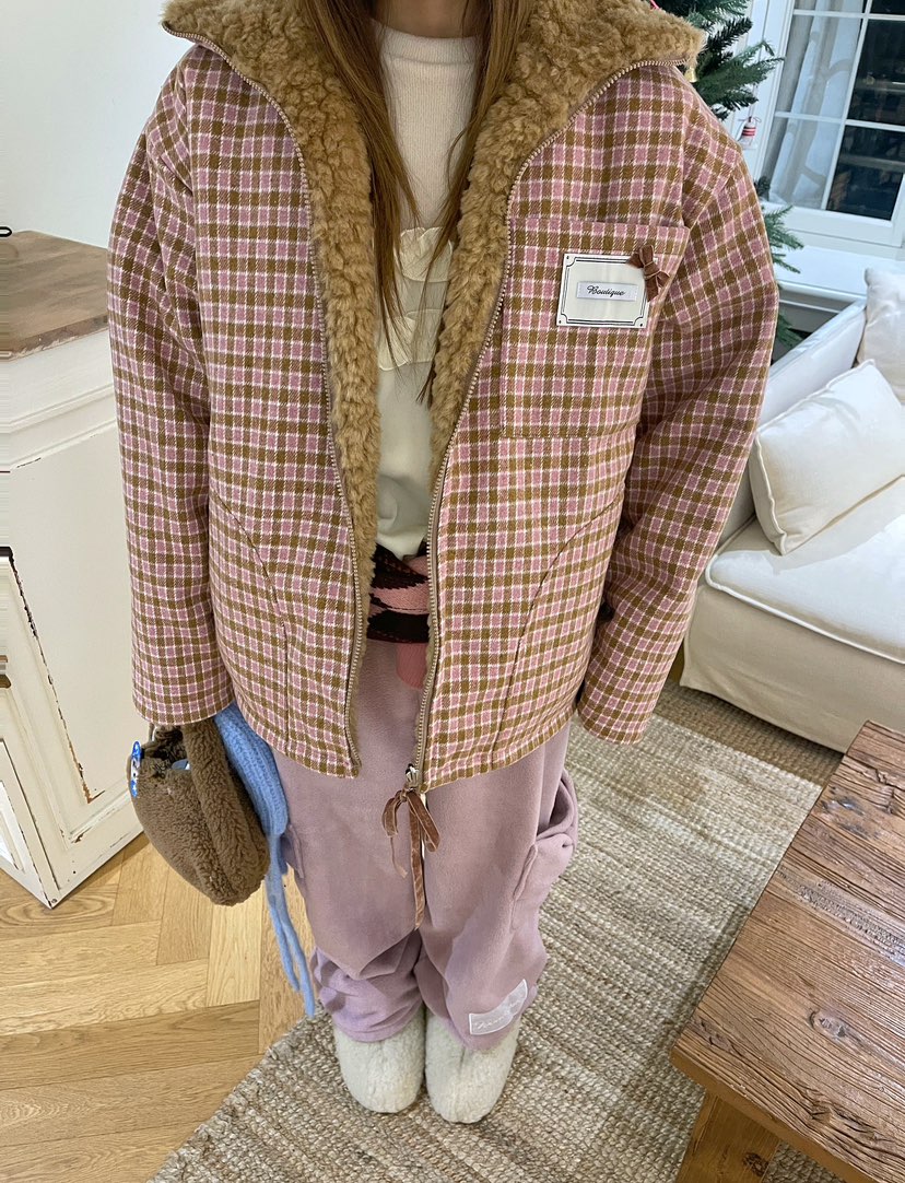 BOUTIQUE-L韓國直郵㊣女士新款職業推薦真品25秋冬夾克兩面穿BOUTIQUE-L夾克