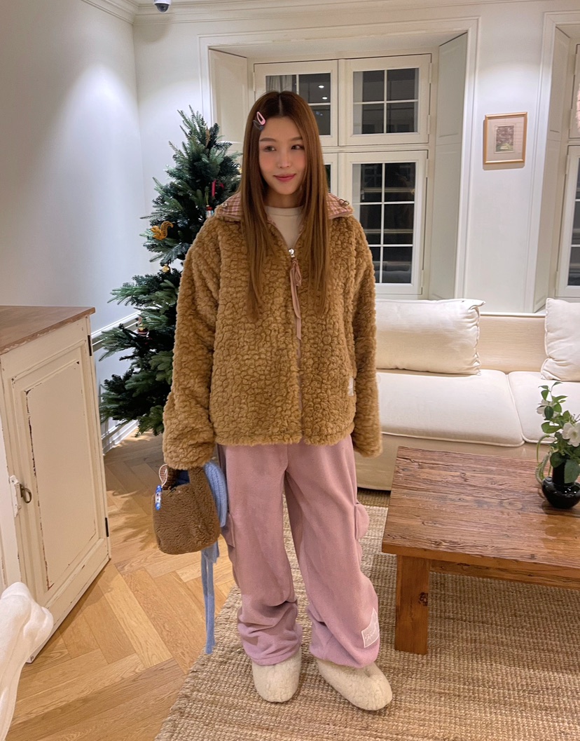 BOUTIQUE-L韓國直郵㊣女士新款職業推薦真品25秋冬夾克兩面穿BOUTIQUE-L夾克