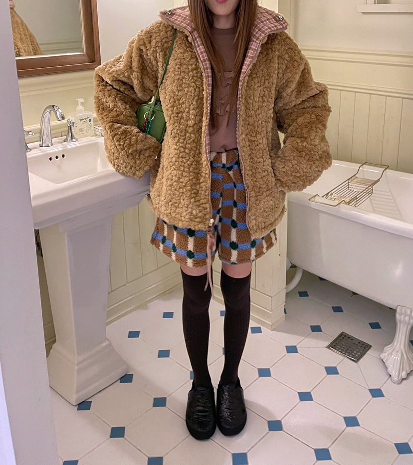 BOUTIQUE-L韓國直郵㊣女士新款職業推薦真品25秋冬夾克兩面穿BOUTIQUE-L夾克