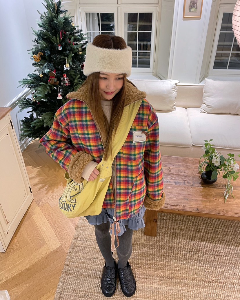 BOUTIQUE-L韓國直郵㊣女士新款職業推薦真品25秋冬夾克兩面穿BOUTIQUE-L夾克