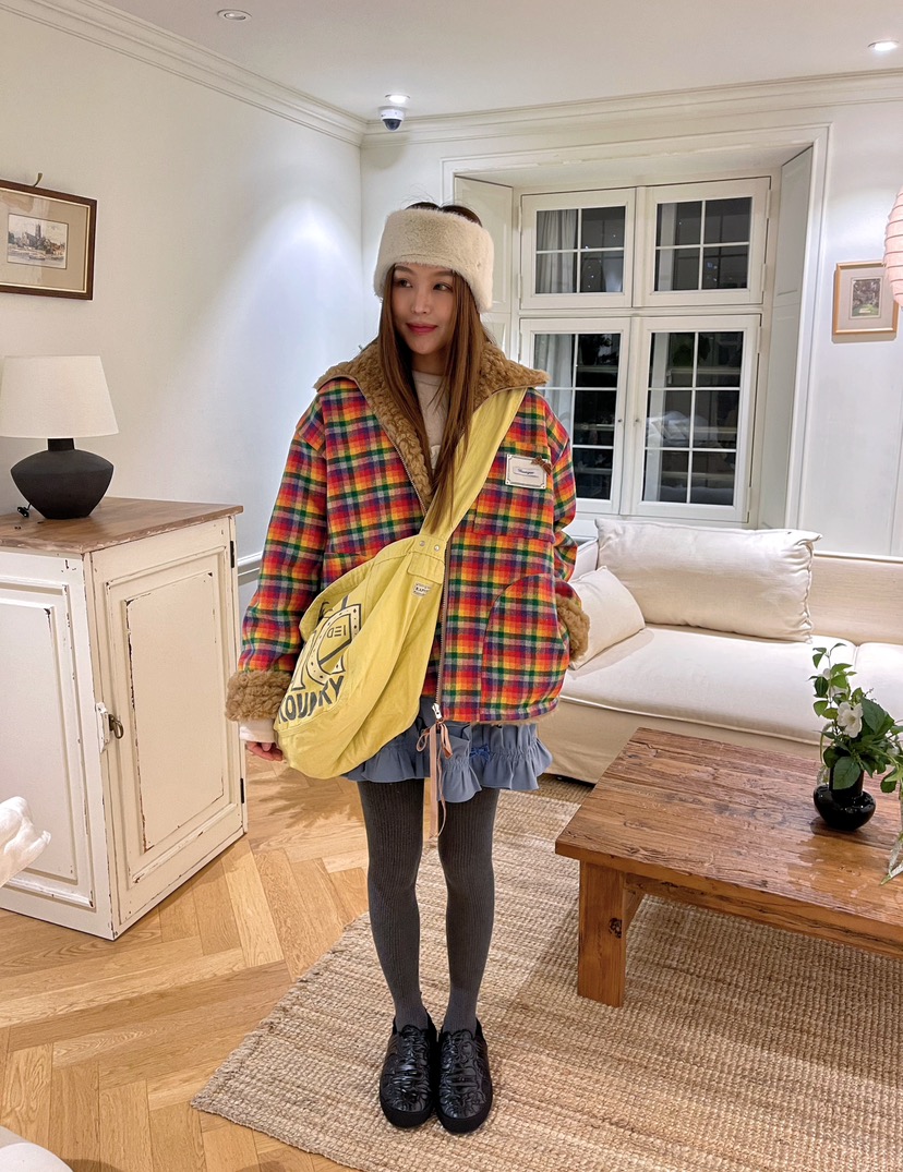 BOUTIQUE-L韓國直郵㊣女士新款職業推薦真品25秋冬夾克兩面穿BOUTIQUE-L夾克