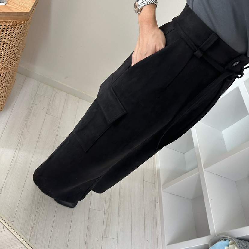 SOUIT韓國直郵㊣女士新品人氣真品25秋冬時尚推薦長裙含腰繩SOUIT by mabel-L長裙