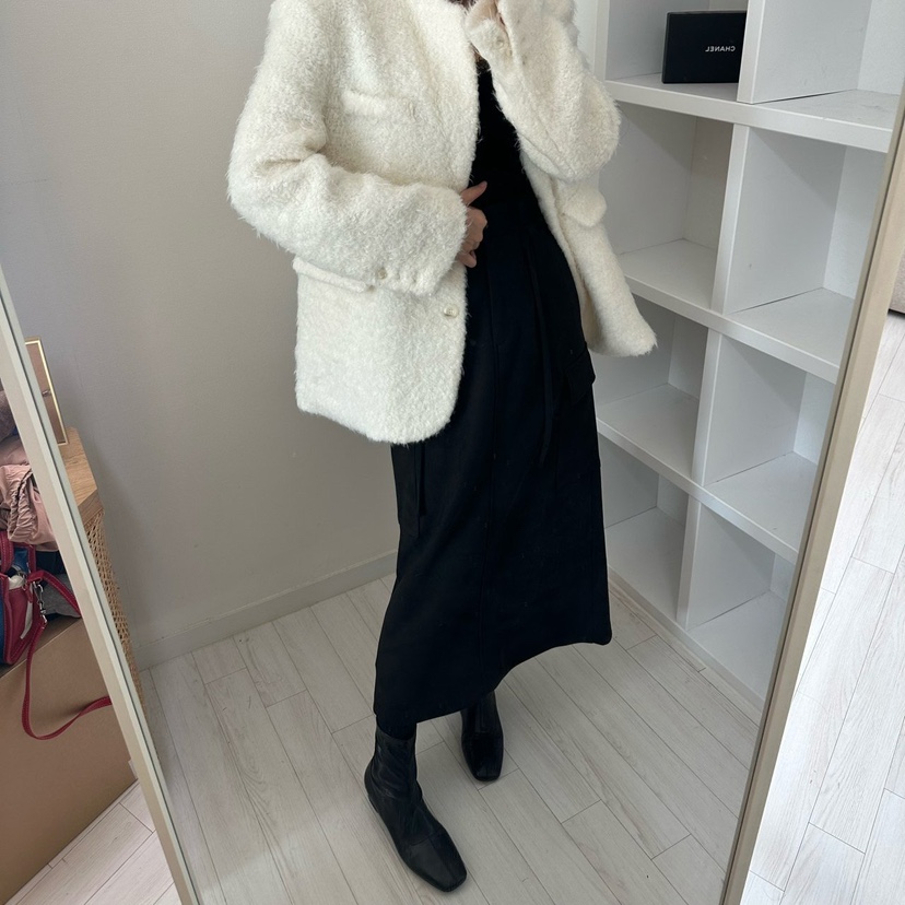 SOUIT韓國直郵㊣女士新品人氣真品25秋冬時尚推薦長裙含腰繩SOUIT by mabel-L長裙