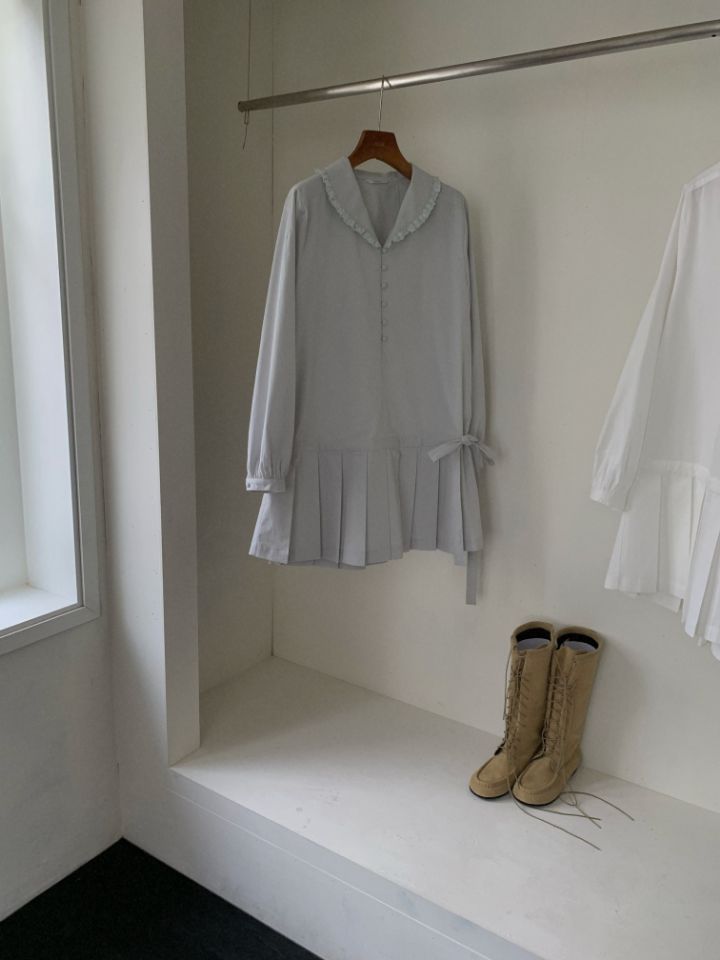 MARE韓國代購㊣女裝新款職業人氣真品時尚推薦25秋冬連衣裙披肩MARE連衣裙圖色2