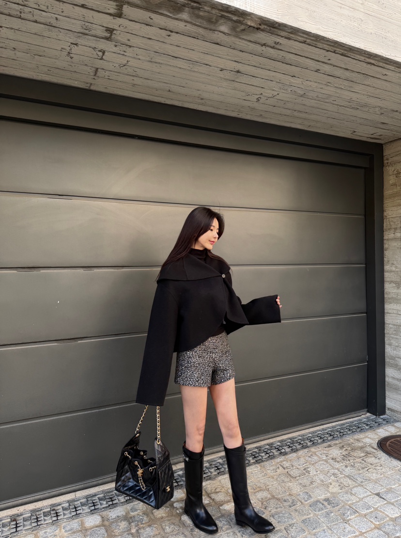 LAVIEU東大門㊣實拍女士新品職業真品休閑熱賣短款大衣手工LAVIEU短款大衣