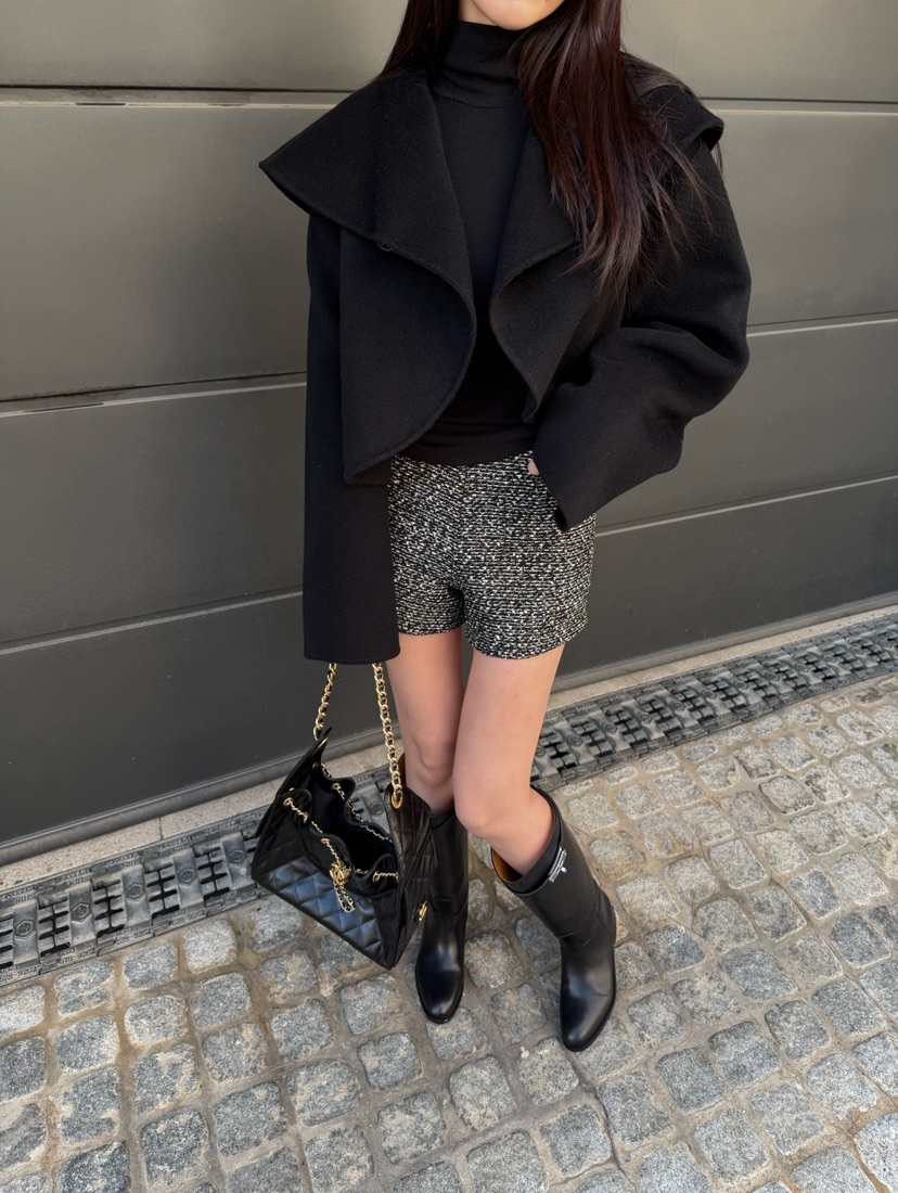 LAVIEU東大門㊣實拍女士新品職業真品休閑熱賣短款大衣手工LAVIEU短款大衣