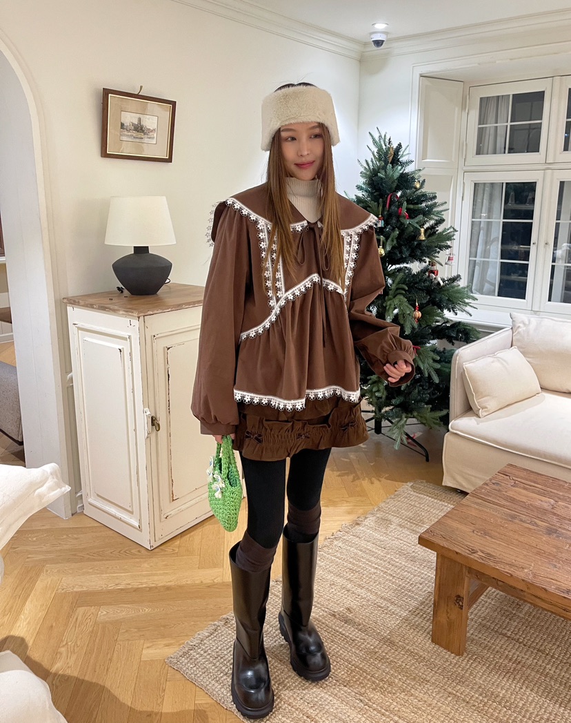 BOUTIQUE-L東大門㊣直郵女裝新品時尚推薦真品熱賣短裙雙層BOUTIQUE-L短裙