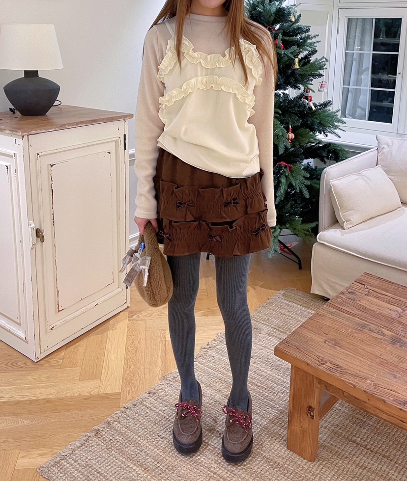 BOUTIQUE-L東大門㊣直郵女裝新品時尚推薦真品熱賣短裙雙層BOUTIQUE-L短裙