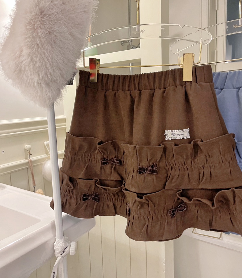 BOUTIQUE-L東大門㊣直郵女裝新品時尚推薦真品熱賣短裙雙層BOUTIQUE-L短裙圖色2