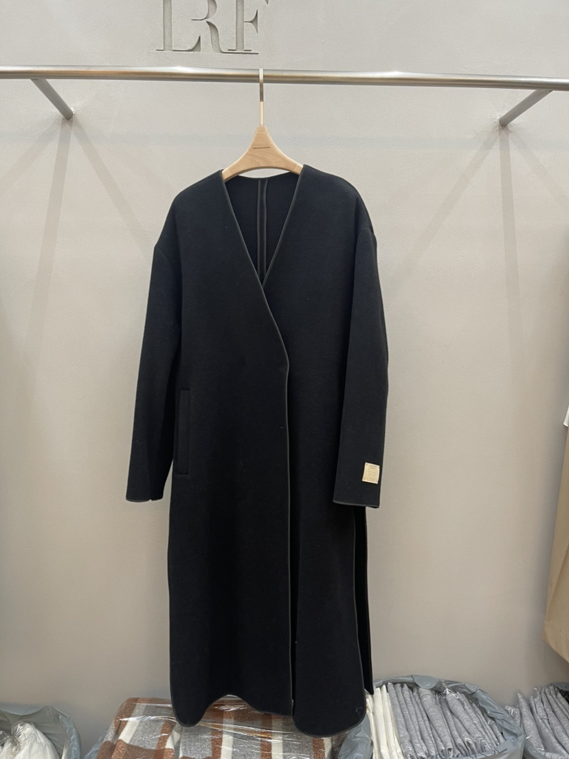 PLUS HONG-P韓國直郵㊣女士新款熱賣推薦中長款大衣含腰帶LORA FAMILY/PLUS HONG中長款大衣圖色2