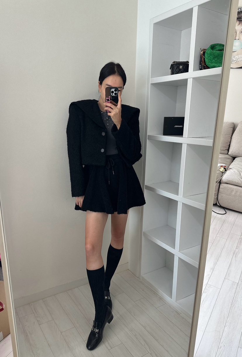SOUIT東大門㊣代購女士新款職業25秋冬時尚熱賣真品休閑短裙SOUIT by mabel-L短裙
