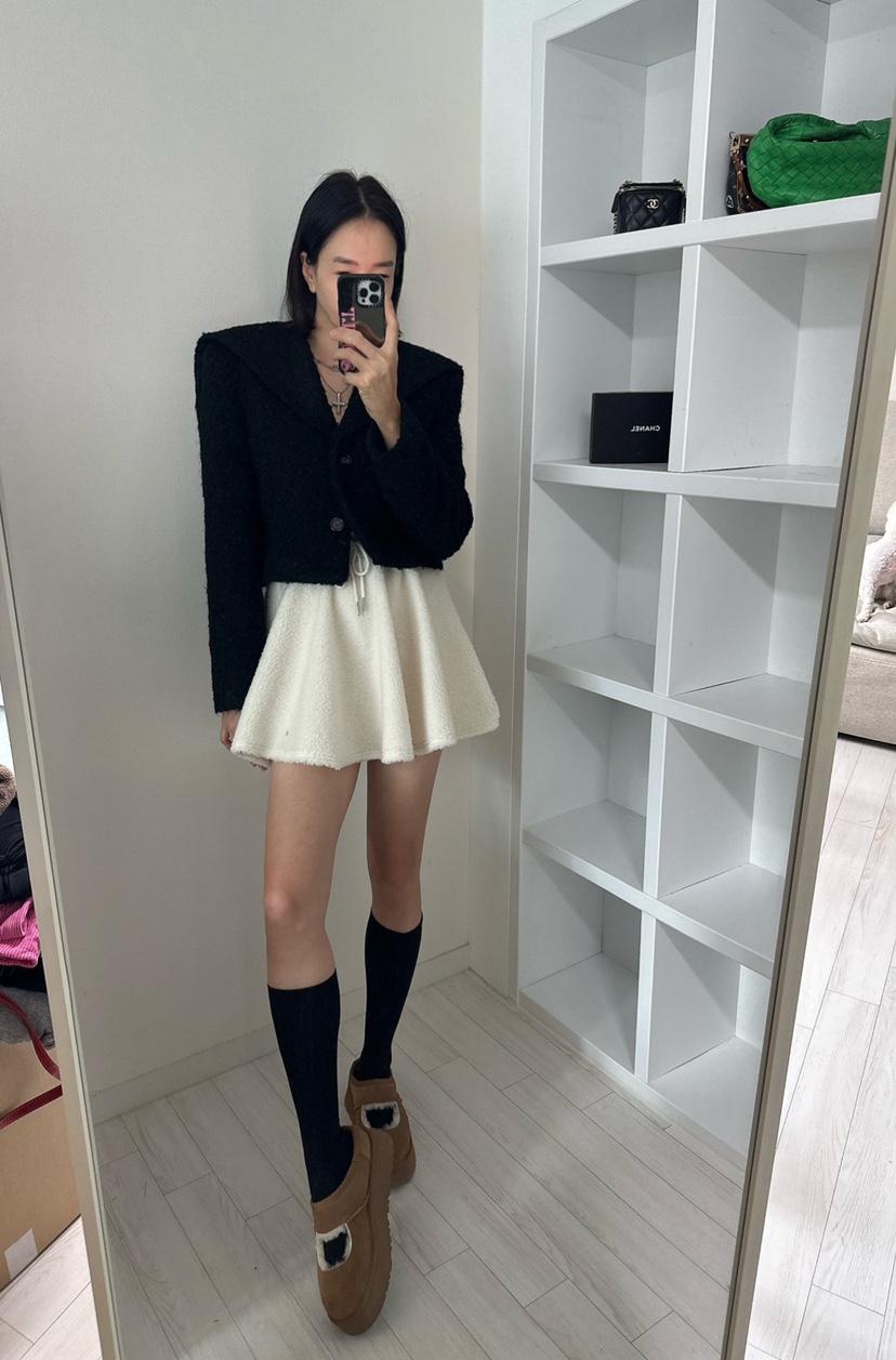 SOUIT東大門㊣代購女士新款職業25秋冬時尚熱賣真品休閑短裙SOUIT by mabel-L短裙