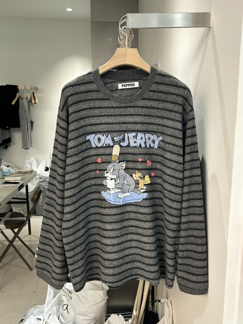 PEPPER-L東大門㊣直郵女裝新款休閑25秋冬真品長袖T恤加絨PEPPER長袖T恤圖色2