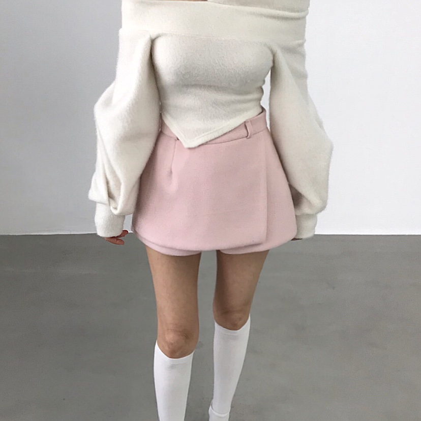 2TWO MOON韓國直郵㊣女裝新款人氣25秋冬休閑真品裙褲羊毛2TWO MOON裙褲圖色2