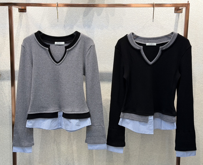 SYMBOL韓國代購㊣女士新款25秋冬職業熱賣推薦時尚人氣長袖T恤SYMBOL長袖T恤