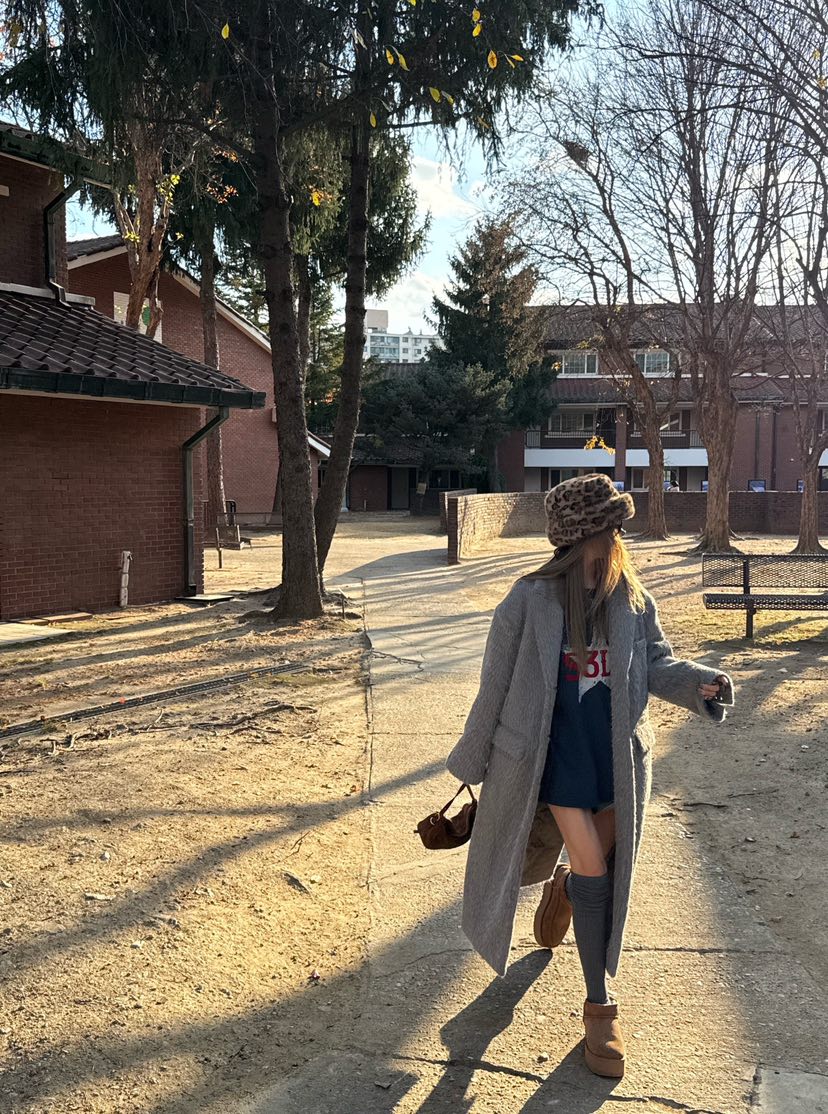 ZEROZERO韓國代購㊣女裝新款推薦真品人氣休閑熱賣中長款大衣ZEROZERO中長款大衣