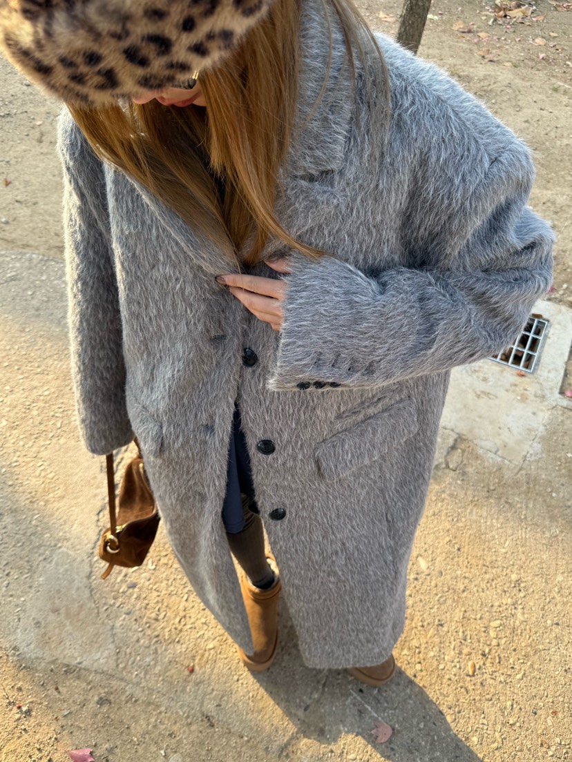 ZEROZERO韓國代購㊣女裝新款推薦真品人氣休閑熱賣中長款大衣ZEROZERO中長款大衣圖色3