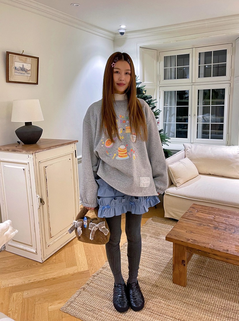 BOUTIQUE-L東大門㊣實拍女裝新款職業25秋冬推薦人氣休閑衛衣BOUTIQUE-L衛衣