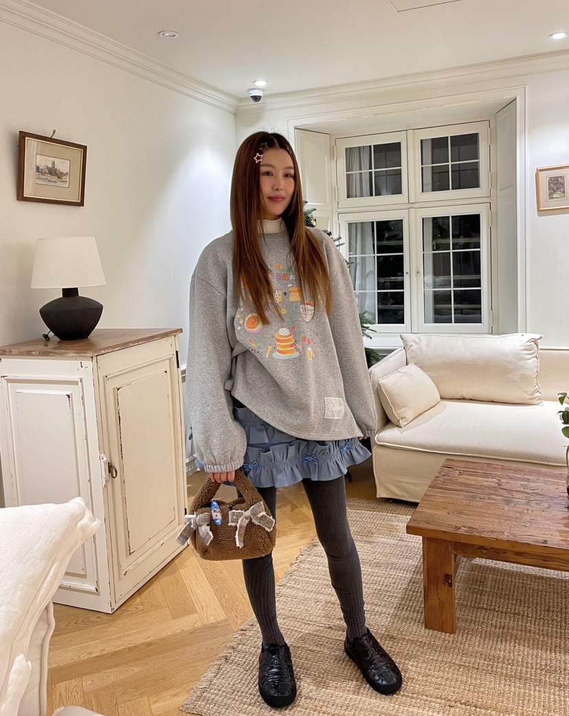 BOUTIQUE-L東大門㊣實拍女裝新款職業25秋冬推薦人氣休閑衛衣BOUTIQUE-L衛衣