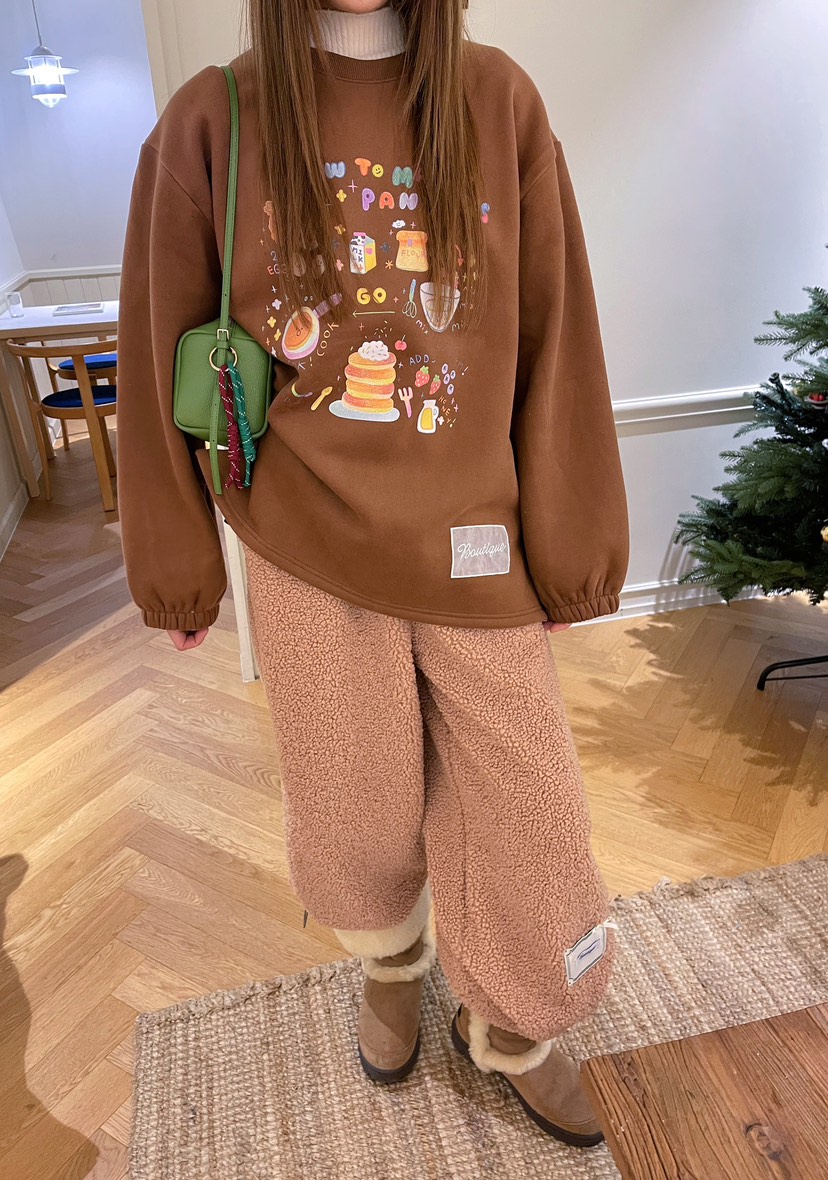 BOUTIQUE-L東大門㊣實拍女裝新款職業25秋冬推薦人氣休閑衛衣BOUTIQUE-L衛衣