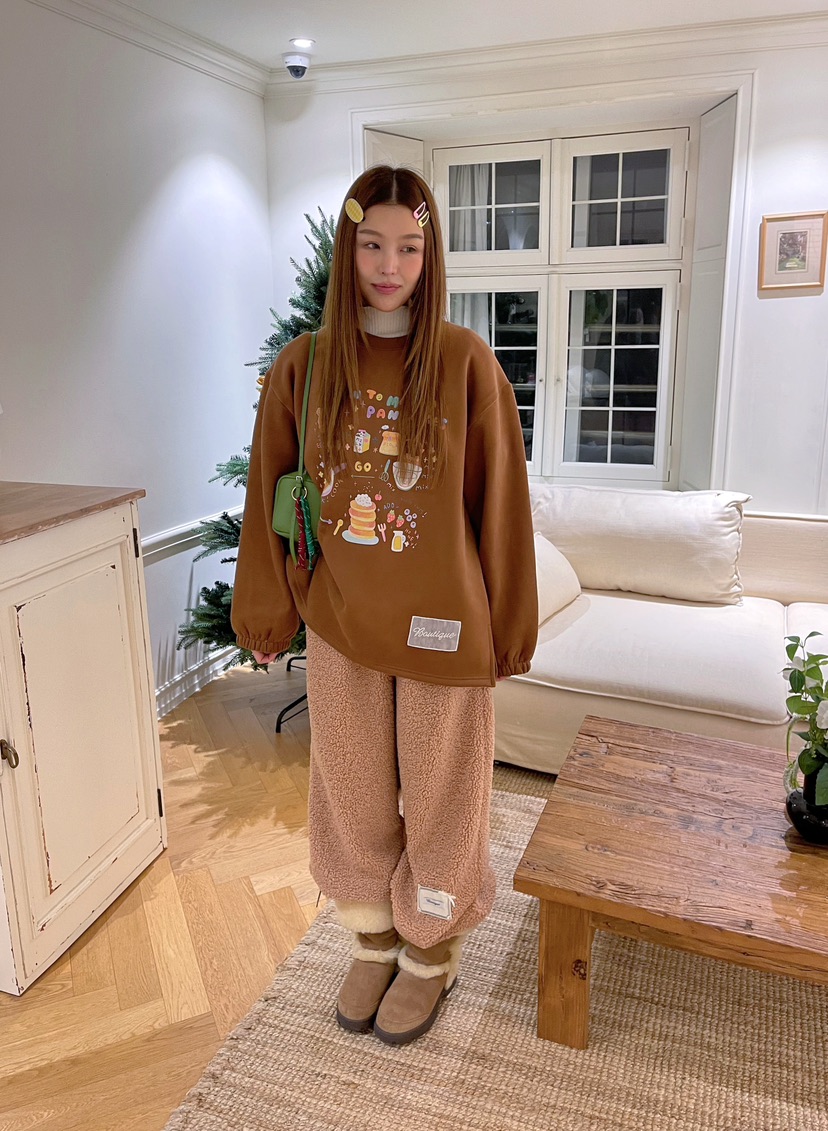 BOUTIQUE-L東大門㊣實拍女裝新款職業25秋冬推薦人氣休閑衛衣BOUTIQUE-L衛衣