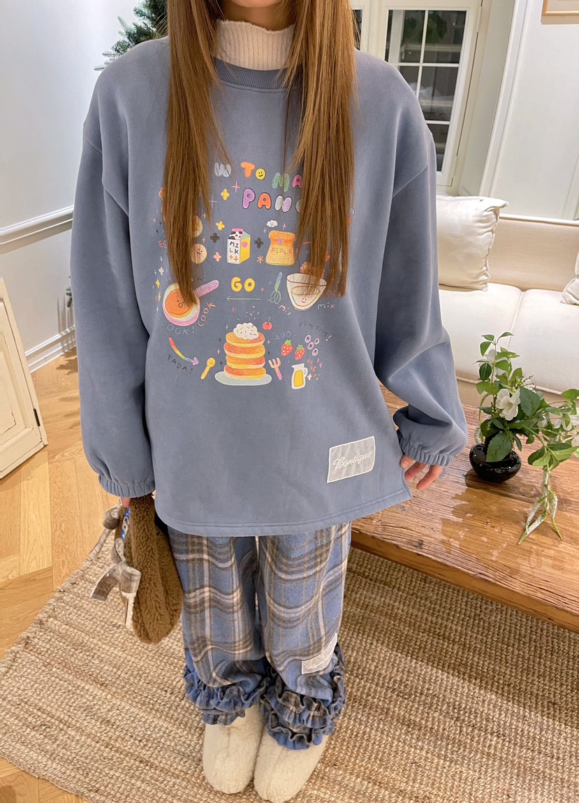 BOUTIQUE-L東大門㊣實拍女裝新款職業25秋冬推薦人氣休閑衛衣BOUTIQUE-L衛衣圖色3