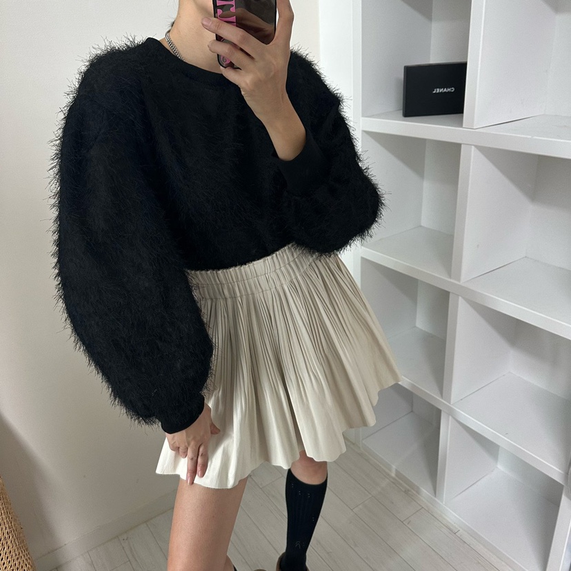 SOUIT韓國代購㊣女裝新款真品職業時尚推薦熱賣長袖T恤透明SOUIT by mabel-L長袖T恤