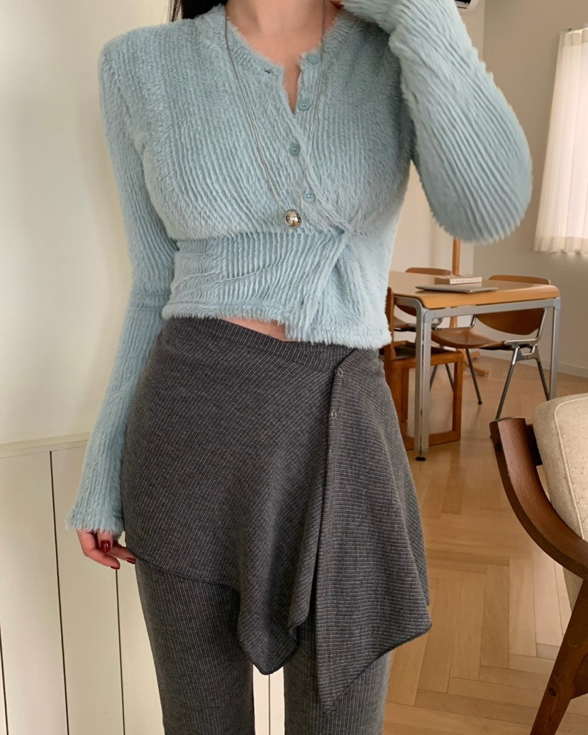 REVE CITE-L韓國代購㊣女士新款休閑真品時尚25秋冬裙褲羊毛REVE CITE裙褲