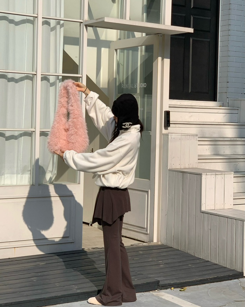 REVE CITE-L韓國代購㊣女士新款休閑真品時尚25秋冬裙褲羊毛REVE CITE裙褲