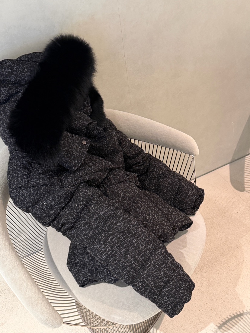 LAVIEU東大門㊣實拍女裝新款時尚短款羽絨服含腰帶狐貍花呢鴨絨LAVIEU短款羽絨服
