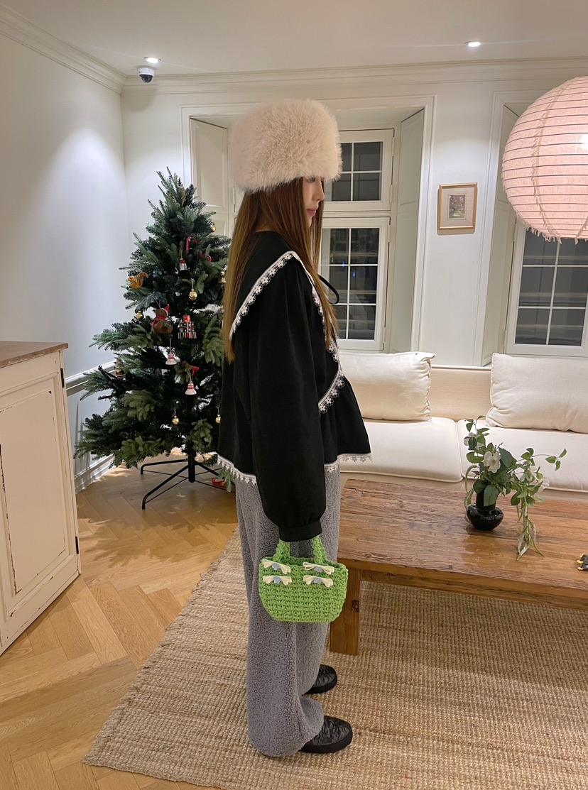 BOUTIQUE-L東大門㊣實拍女士新品休閑推薦襯衫蕾絲衫蕾絲花BOUTIQUE-L襯衫/蕾絲衫