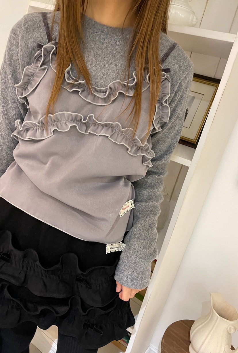 BOUTIQUE-L東大門㊣直郵女裝新品推薦人氣熱賣職業長袖T恤BOUTIQUE-L長袖T恤