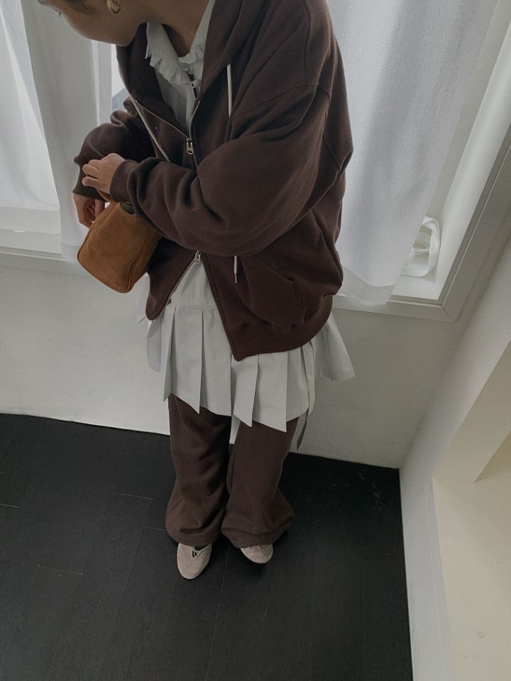 MARE東大門㊣實拍女裝新品25秋冬人氣推薦時尚衛衣拉鏈連帽MARE衛衣圖色3