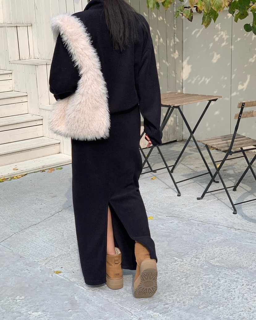 REVE CITE-L韓國直郵㊣女士新品熱賣25秋冬單肩斜跨包毛絨REVE CITE單肩/斜跨包