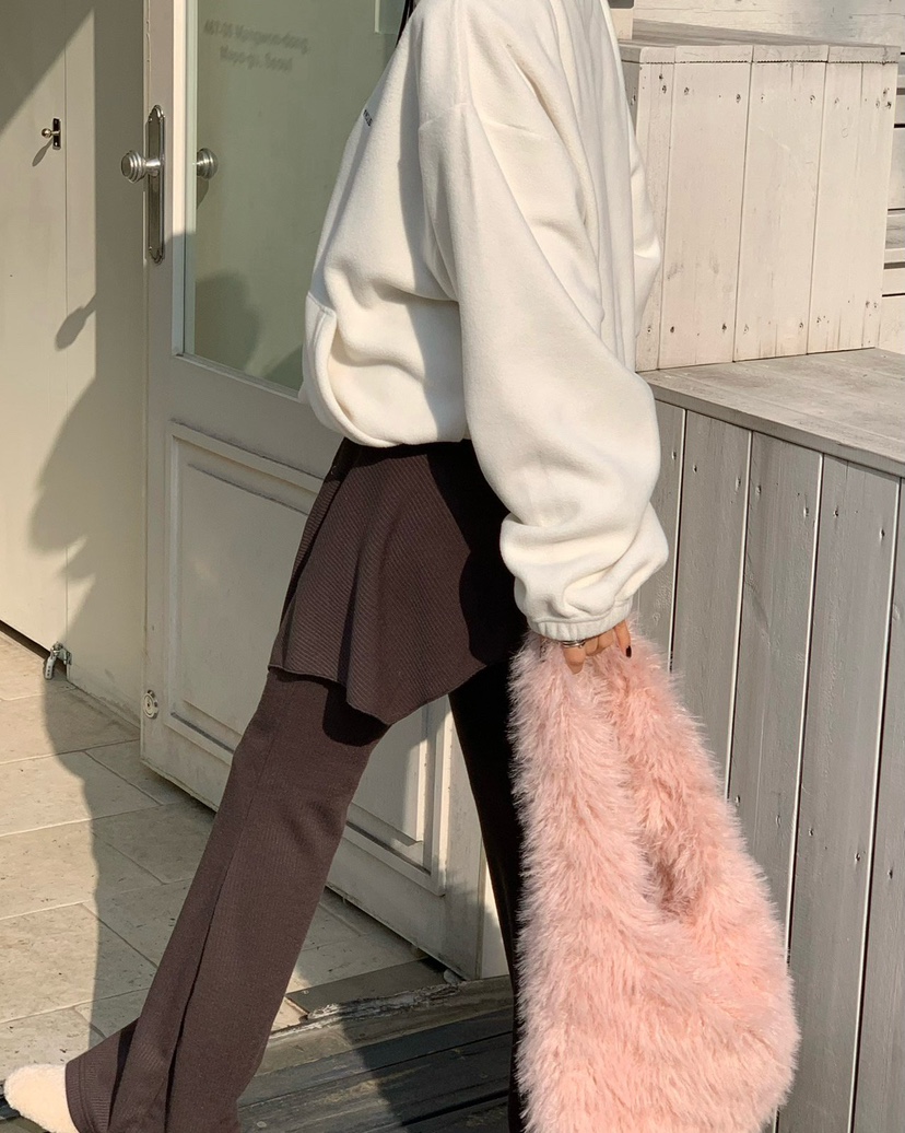 REVE CITE-L韓國直郵㊣女士新品熱賣25秋冬單肩斜跨包毛絨REVE CITE單肩/斜跨包