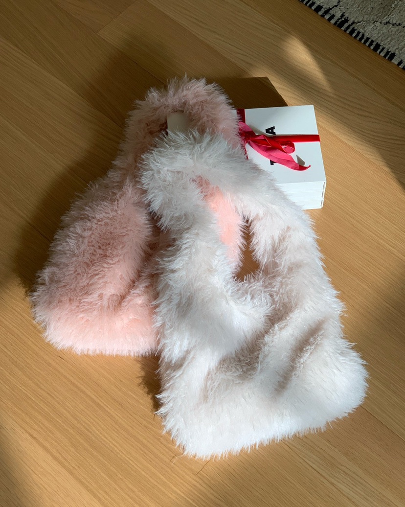 REVE CITE-L韓國直郵㊣女士新品熱賣25秋冬單肩斜跨包毛絨REVE CITE單肩/斜跨包