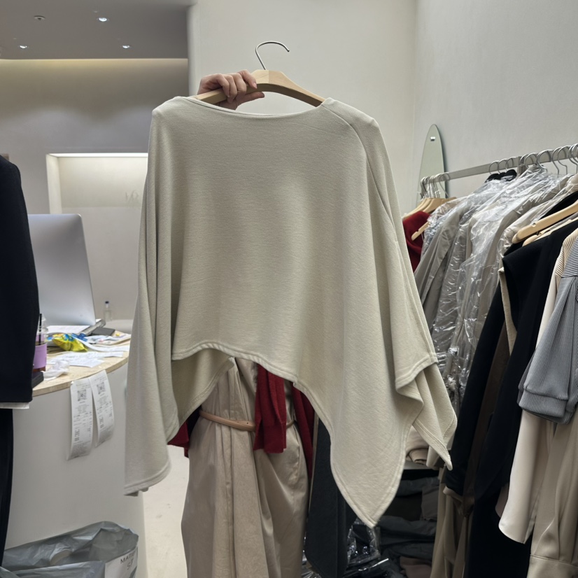 MATIERE韓國代購㊣女裝新款25秋冬人氣休閑熱賣時尚針織衫披肩MATIERE針織衫