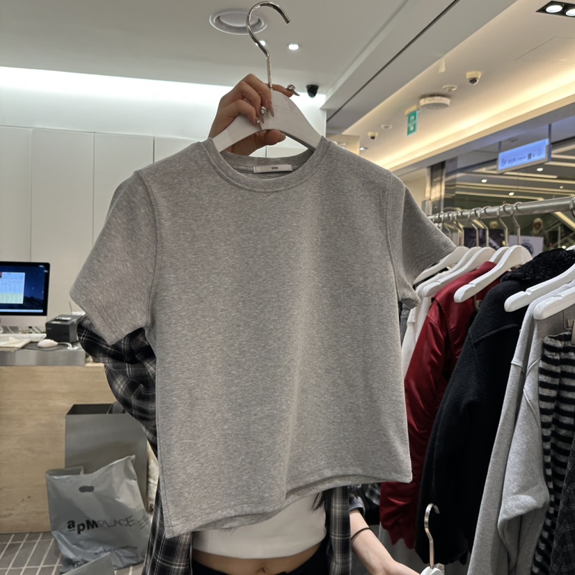 VIVE韓國直郵㊣女裝新品真品職業熱賣休閑25秋冬時尚推薦T恤VIVET恤圖色2