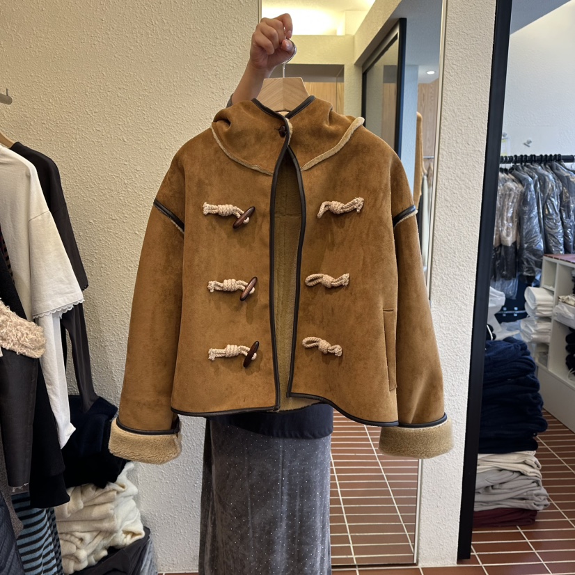 CHOI-L東大門㊣代購女裝新品真品熱賣職業休閑25秋冬短款大衣CHOI短款大衣圖色1